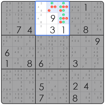 sudoku killer combinations